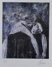 Luis Lemos : Estampe originale signée et numérotée à la main