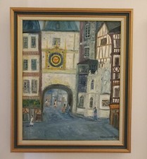 tableau huile sur toile signé