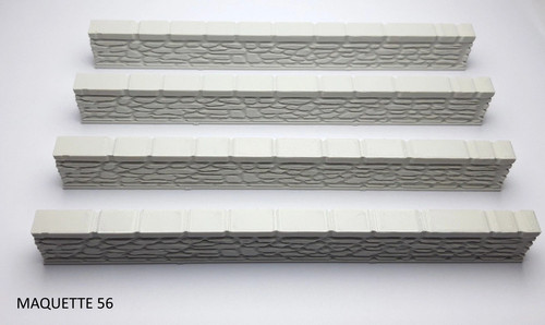 Lot murs bas pierre - 1/43,