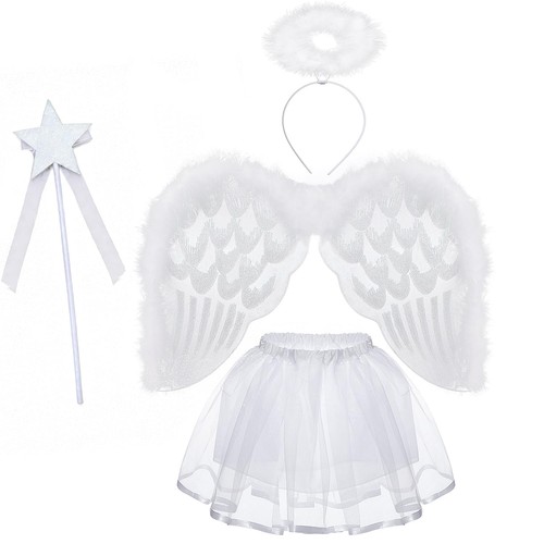4pcs costume ailes ange - 4pcs, d'ailes