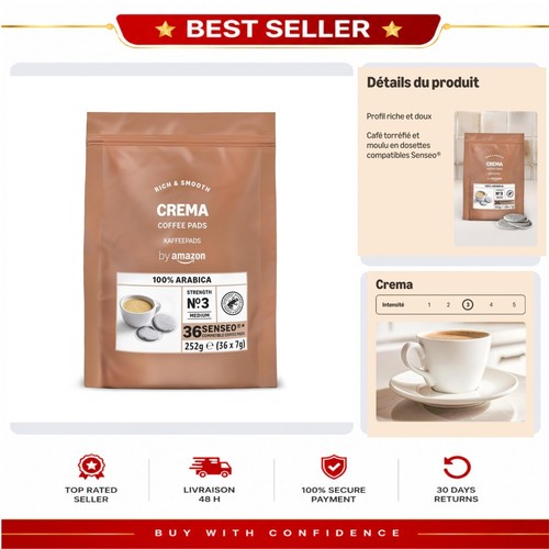 Dosettes café crema 100 - café, 100%