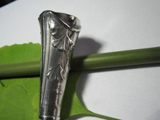 ART NOUVEAU - Sceau a cire a cacheter Argent Massif - Décor Ginkgo Biloba  32 gr