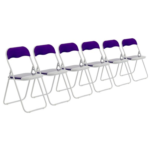 Coloré rembourré chaises - 6x,