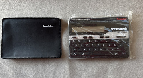 Vtg franklin crosswords puzzle - crosswords,