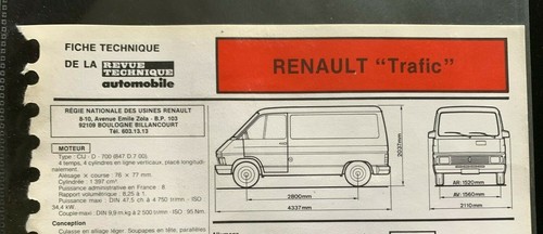 Fiche technique a - technique, r.t.a