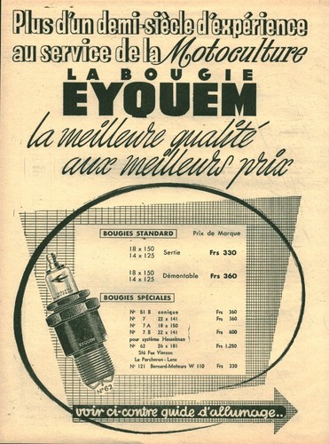 Publicité ancienne bougie