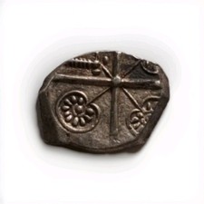 RARE RUTÈNES (région Rodez) Drachme aux feuilles aquatiques Gauloise Argent TTB