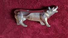 1 Porte Couteaux En Metal Argente  animaux 8cm 1920 - 1950
