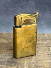 Briquet à huile vintage THORENS Masterpiece doré fabrication suisse fonctionn...