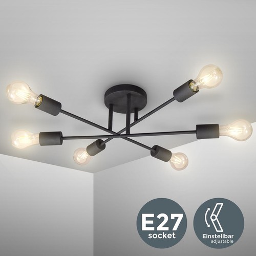 Plafonnier design vintage noir