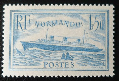 France timbre paquebot - france,