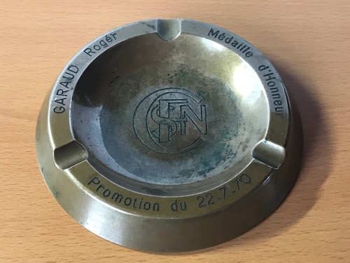 Rare cendrier sncf chemin - cendrier, de