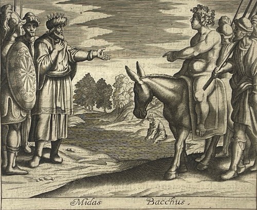 Midas and bacchus 1619 antique - and,