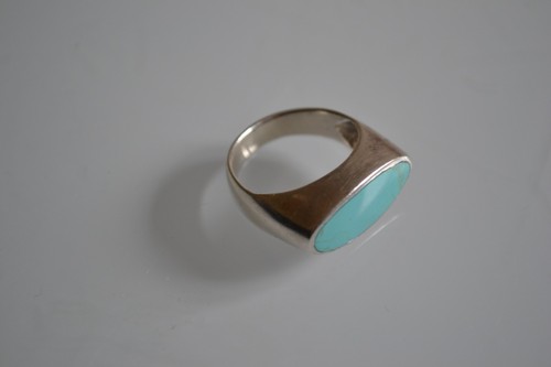 Bague argent 925 turquoise - argent, et