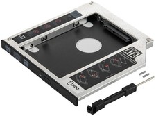 Caddy SSD et HDD 2,5 "(7mm, 9.5mm) pour baie de CD-DVD Sata 3 de 9.5mm, 2 canaux