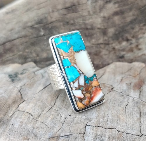 Bague artisanale pierre - bague,
