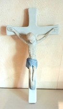 CRUCIFIX EN PORCELAINE EMAILLEE DE STYLE ROYAL COPENHAGEN