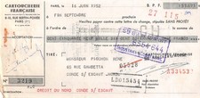 1952 CARTOUCHERIE FRANCAISE A PARIS - M. PIOCHON A CONDE SUR ESCAUT