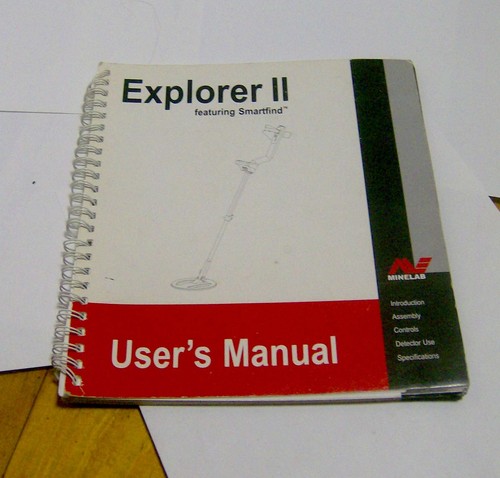 Minelab explorer user s - explorer, 2