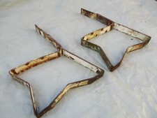 Paire d'anciens pîed de banc de jardin (pour enfant), en acier - 2 paires dispo