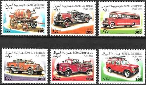 Timbres pompiers somalie - somalie, **