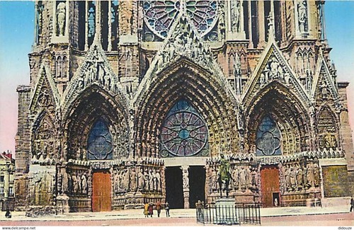 Carte postale reims - -,