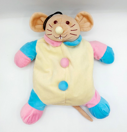 Peluche doudou souris jaune
