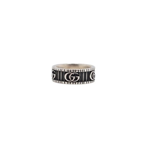 Gucci bague large argent gg - argent,