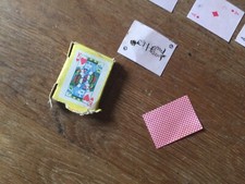 JEU DE CARTES A JOUER 54 CARTES mini jeu 4 x 3 cm en papier avec boite