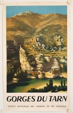 Affiche Tourisme SNCF - GORGES