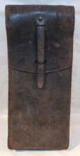 Porte-chargeurs en cuir noir