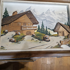 tableau  en bois décor