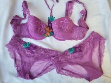 CHARLOTT" soutien gorge T95D+slip 2 florence  neuf avc etiquette