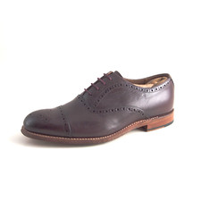 Grenson Cap Toe Brogues En Cuir Bourgogne Pour Hommes Taille EU 42 US 9 F