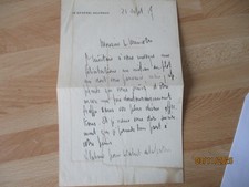 GENERAL HENRI GOURAUD LETTRE AUTOGRAPHE MANUSCRITE