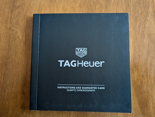 Livret instructions tag heuer - livret,