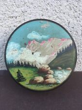 Ancienne boîte ronde en bois