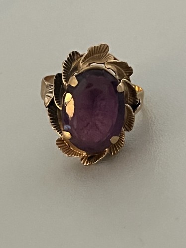 7376 bague vintage feuillage - 7376-,