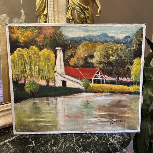 Tableau peinture ancienne - tableau,