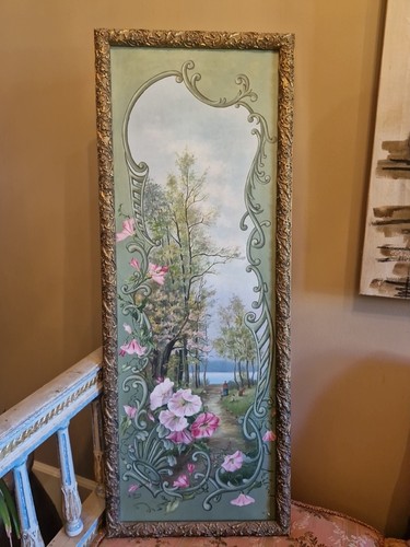 Grande peinture ancienne - grande,