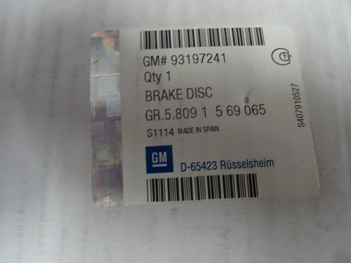 Disque frein pour opel - 2x,