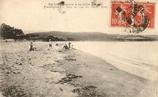 CARTE POSTALE EN VILLEGIATURE A LA COTE D'AZUR PARDIGON BORD DE MER GRAND HOTEL