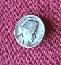 BOUTON ANCIEN EN ARGENT