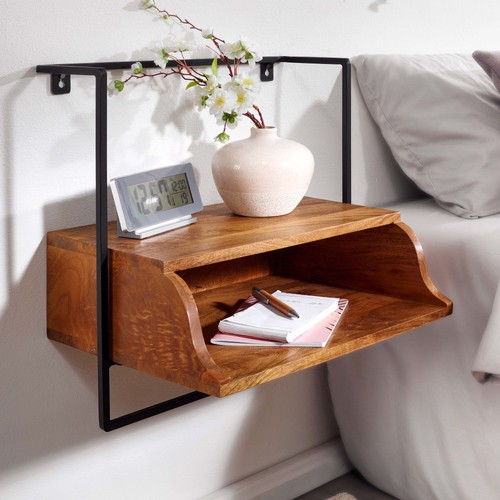 Finebuy table chevet murale - table,