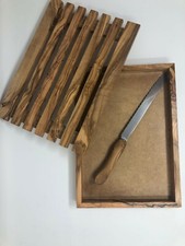 New Knife and Wooden Board Set