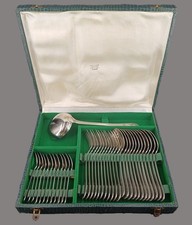 Ménagère 36 pièces en coffret acier inox 18/10 louche fourchettes cuillères