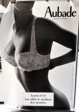 AUBADE-Affiche originale RARE Leçon 14 "Lui Offrir Le Meilleu..." 1996 120x176cm