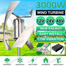 Vertical Axis Générateur à éolienne Contrôleur de charge Windmill 3KW 12/24/48V