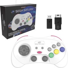 Retro-Bit SEGA Saturn 2.4GHz Pro Manette sans fil Nintendo Switch, USB et PC Bla