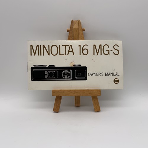 Minolta s manuel - minolta, mg-s